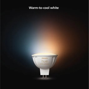 Set de 4 becuri LED dimabile Philips Hue WA GU5,3/MR16/5,1W/12V 2200-6500K