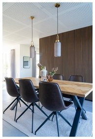 Scaune de dining maro 2 buc. Monaco – House Nordic