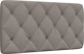 vidaXL Pernă pentru tăblie de pat, gri taupe, 100 cm, material textil