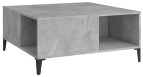 821104 vidaXL Măsuță de cafea, gri beton, 80x80x36,5 cm, lemn prelucrat