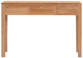 287229 vidaXL Masă consolă, 110 x 35 x 75 cm, lemn masiv de tec