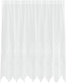 vidaXL Cortină din Dantelă cu perdele Alb 140 x 200 cm Poliester