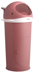 Coș de gunoi roz închis pentru scutece din plastic 25 l Whale – Kindsgut