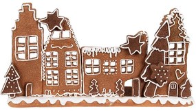 Suport lumanare Gingerbread Town 27x9x15 cm