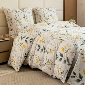 Lenjerie de pat din microfibra CITRUS GARDEN albă Dimensiune lenjerie de pat: 2 buc 70 x 90 cm | 200 x 220 cm