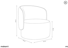 Fotoliu bej Ipo – Makamii