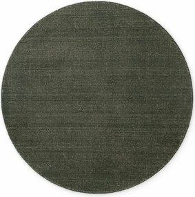 Covor verde închis țesut manual rotund din lână ø 160 cm Greenwich – Ted Baker
