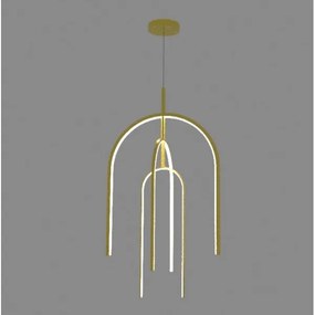 Lustră LED pe cablu dimabilă LED/80W/230V auriu Zambelis 1931