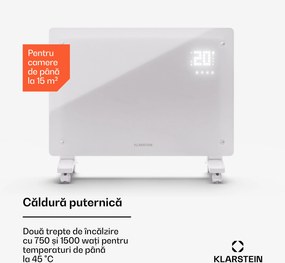 Klarstein Bornholm Smart 1500, încălzitor cu convecție, 1500W, WiFi, LED, IP24