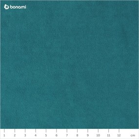 Colțar turcoaz extensibil cu tapițerie din catifea (cu colț pe partea dreaptă/în formă de "U") Sweet Harmony – Miuform