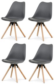 Set de scaune de sufragerie CT-762 GREY, 4 buc