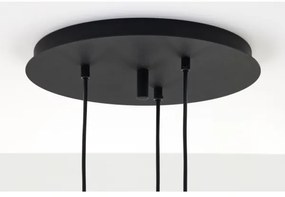 Lustră pe cablu Jupiter 2013 ALAS 3xGU10/10W/230V negru/auriu