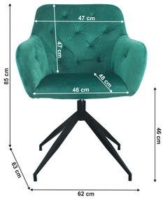 Scaun rotativ Viata (verde + negru) . 1064129