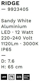 Aplica LED ambientala iluminat exterior IP65 RIDGE