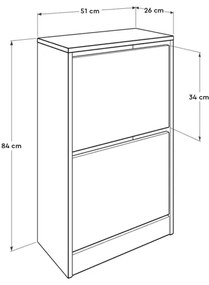 Pantofar 84x51 cm alb