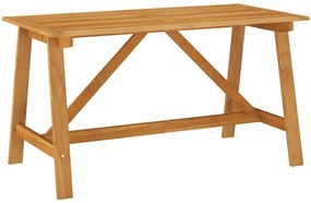 vidaXL Masă de grădină, 140 x 70 x 73,5 cm, lemn masiv de acacia