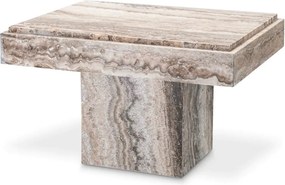 Masuta Laterala Design LUX, Travertin, Silver, Sartoria, 65x50cm