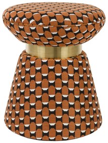 Taburet portocaliu Pin – White Label