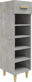 vidaXL Pantofar, gri beton, 30x35x105 cm, lemn compozit