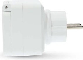 Priză inteligentă Nedis WIFIPO130EWT 3680W/230V/ tip E/16A Wi-Fi Tuya IP44