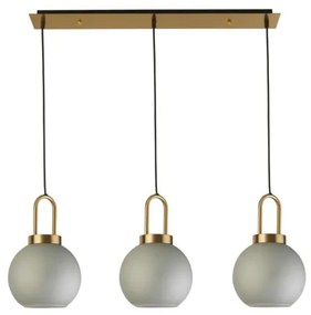 Lustră pe cablu SNOWDROP 3xE27/60W/230V alamă Searchlight 36632-3AC