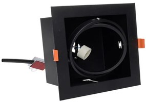 Lampă încastrată PLAZA AR111 1xGU10/12W/230V negru