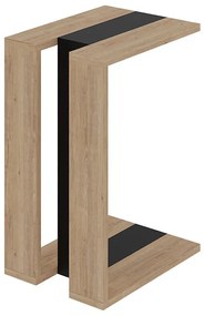 Măsuță auxiliară cu aspect de lemn de stejar 40x30 cm Macha – Marckeric