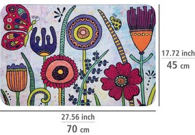 Covoraș de baie Wenko Rollin'Art Full Bloom, 45 x 70 cm