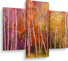 Tablou - Pădurea colorată (90x60 cm)