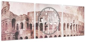 Tablou - Carte poștală de epocă a orașului N⁰2 (cu ceas) (90x30 cm)