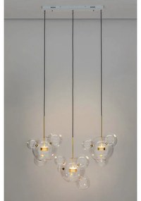 Lustra cu 3 pendule LED design modern Boliccine