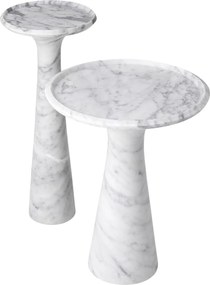 Masuta auxiliara design LUX din marmura Pompano high 113748 HZ