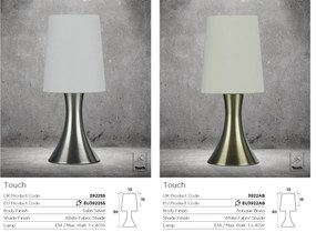 Lampa de masa cu design decorativ Touch EU3922AB SRT