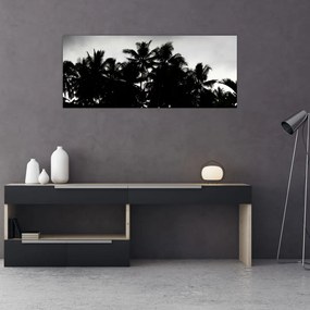 Tablou alb negru - palmieri (120x50 cm), în 40 de alte dimensiuni noi