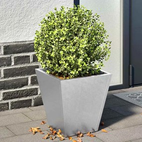 vidaXL Jardiniere grădină, 2 buc., 30x30x30 cm, oțel galvanizat