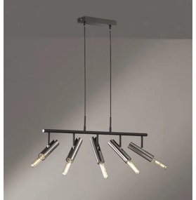 Lustră pe cablu DEAN 5xE27/25W/230V Fischer & Honsel 60369