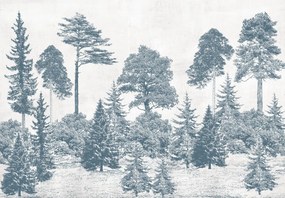 Fototapet - Copaci albaștri (147x102 cm)