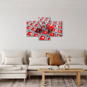 Tablou - Abstract metalic 3D (90x60 cm)