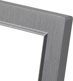 Priză Nova III cu două prize împământate, cu priză TV și cadru gri