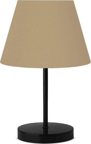 Veioza AYD-3159, bej/negru, material textil/metal, 22x36 cm