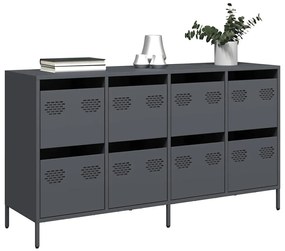 vidaXL Dulap, antracit, 135x39x73,5 cm&lt;br /&gt;, oțel laminat la rece