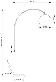 Globo 58227C - Lampadar NEWCASTLE 1xE27/40W/230V