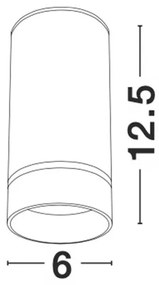Spot aplicat tavan / plafon design modern ESCA alb