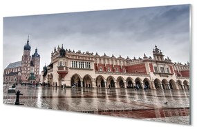 Tablouri acrilice ploaie Cracovia Biserica stofe
