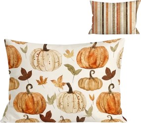 Fata de perna din flanel PUMPKINS & STRIPES 50x70 cm, colorata