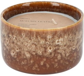 Lumânare în recipient din ceramică Luxury, Autumn leaves, 390 g