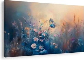 Tablou - Pajiște cu Fluture (90x60 cm)