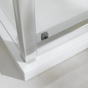 Ușă de duș batantă Pure 100x190 cm cu strat de acoperire Easy Clean