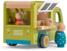 Mașinuță din lemn La Grande Famille Food Truck – Moulin Roty