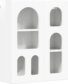 vidaXL Dulap suspendat Alb lucios 59 x 20 x 71.5 cm Lemn compozit